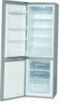Bomann KG181 silver Fridge refrigerator with freezer drip system, 249.00L