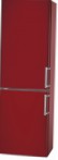 Bomann KG186 red Fridge refrigerator with freezer drip system, 288.00L