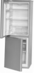 Bomann KG179 silver Fridge refrigerator with freezer drip system, 166.00L