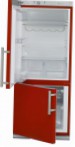 Bomann KG210 red Fridge refrigerator with freezer drip system, 227.00L