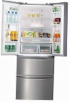 Wellton WRF-360SS Frigo réfrigérateur avec congélateur pas de gel, 350.00L