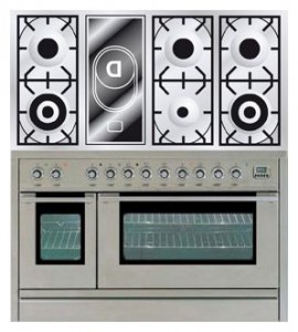 características, Foto Estufa de la cocina ILVE PSL-120V-VG Stainless-Steel
