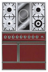 مشخصات, عکس اجاق آشپزخانه ILVE QDC-90V-MP Red