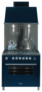 विशेषताएँ, तस्वीर रसोई चूल्हा ILVE MT-90B-VG Blue