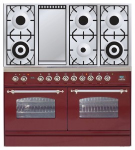 χαρακτηριστικά, φωτογραφία Σόμπα κουζίνα ILVE PDN-120F-VG Red
