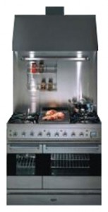 Characteristics, Photo Kitchen Stove ILVE PDE-90L-MP Stainless-Steel