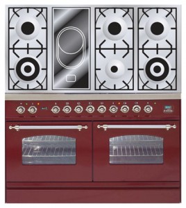 特点, 照片 厨房炉灶 ILVE PDN-120V-VG Red
