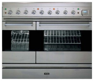 características, Foto Estufa de la cocina ILVE PD-90B-MP Stainless-Steel