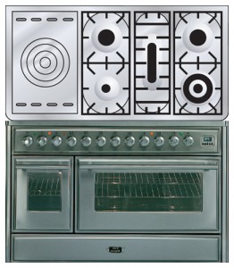 características, Foto Estufa de la cocina ILVE MT-120SD-MP Stainless-Steel