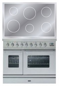 características, Foto Estufa de la cocina ILVE PDWI-100-MW Stainless-Steel