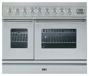 características, Foto Fogão de Cozinha ILVE PDW-90V-MP Stainless-Steel