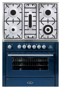 características, Foto Fogão de Cozinha ILVE MT-90PD-E3 Blue