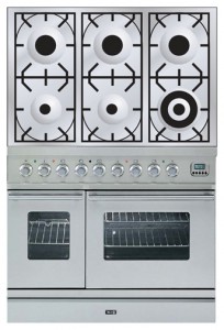 Characteristics, Photo Kitchen Stove ILVE PDW-906-VG Stainless-Steel