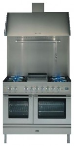 características, Foto Estufa de la cocina ILVE PDW-1006-VG Stainless-Steel