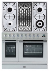 características, Foto Estufa de la cocina ILVE PDL-90B-VG Stainless-Steel