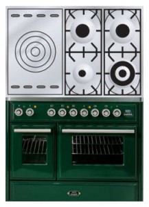 χαρακτηριστικά, φωτογραφία Σόμπα κουζίνα ILVE MTD-100SD-E3 Green