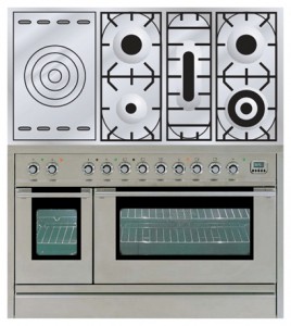 χαρακτηριστικά, φωτογραφία Σόμπα κουζίνα ILVE PL-120S-VG Stainless-Steel
