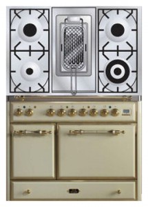características, Foto Estufa de la cocina ILVE MCD-100RD-E3 Antique white