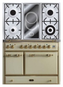 omadused, foto Köök Pliit ILVE MCD-100VD-E3 Antique white