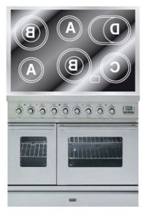 χαρακτηριστικά, φωτογραφία Σόμπα κουζίνα ILVE PDWE-100-MW Stainless-Steel