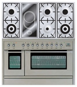 características, Foto Estufa de la cocina ILVE PL-120V-VG Stainless-Steel