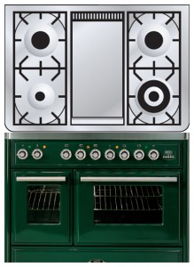 χαρακτηριστικά, φωτογραφία Σόμπα κουζίνα ILVE MTD-100FD-VG Green