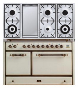 características, Foto Estufa de la cocina ILVE MCS-120FD-VG Antique white