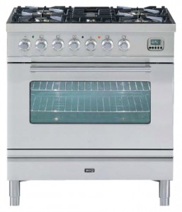 Characteristics, Photo Kitchen Stove ILVE PW-80-VG Stainless-Steel