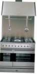 ILVE PD-90R-VG Stainless-Steel Küchenherd Ofentyp gas Art von Kochfeld kombiniert