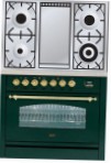 ILVE PN-90F-MP Green Kitchen Stove type of oven electric type of hob combined