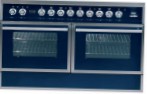 ILVE QDC-120FW-MP Blue Kitchen Stove type of oven electric type of hob combined