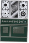 ILVE QDC-90VW-MP Green Kitchen Stove type of oven electric type of hob combined