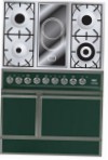 ILVE QDC-90V-MP Green Kitchen Stove type of oven electric type of hob combined