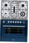 ILVE MT-90PD-MP Blue Kitchen Stove type of oven electric type of hob gas