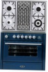 ILVE MT-90BD-MP Blue Kitchen Stove type of oven electric type of hob gas
