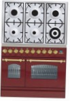 ILVE PDN-906-MP Red Küchenherd Ofentyp elektrisch Art von Kochfeld gas