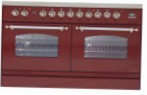 ILVE PDN-120FR-MP Red Küchenherd Ofentyp elektrisch Art von Kochfeld gas