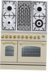 ILVE PDN-90B-MP Antique white Kitchen Stove type of oven electric type of hob combined
