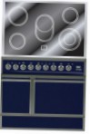 ILVE QDCE-90-MP Blue Kitchen Stove type of oven electric type of hob electric