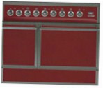 ILVE QDC-90F-MP Red Kitchen Stove type of oven electric type of hob combined