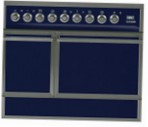 ILVE QDC-90F-MP Blue Kitchen Stove type of oven electric type of hob combined