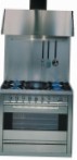 ILVE P-90V-VG Stainless-Steel Kitchen Stove type of oven gas type of hob combined