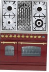 ILVE PDN-90B-MP Red Küchenherd Ofentyp elektrisch Art von Kochfeld kombiniert