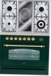 ILVE PN-90V-VG Green Kitchen Stove type of oven gas type of hob combined