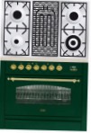 ILVE PN-90B-VG Green Kitchen Stove type of oven gas type of hob combined