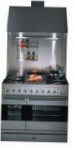 ILVE PD-90B-VG Stainless-Steel Küchenherd Ofentyp gas Art von Kochfeld kombiniert