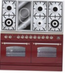 ILVE PDN-120V-VG Red Küchenherd Ofentyp gas Art von Kochfeld kombiniert