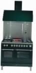 ILVE PDN-100B-VG Green Kitchen Stove type of oven gas type of hob combined