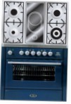 ILVE MT-90VD-VG Blue Küchenherd Ofentyp gas Art von Kochfeld kombiniert