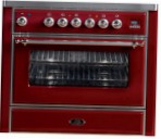 ILVE M-90-MP Red Kitchen Stove type of oven electric type of hob gas